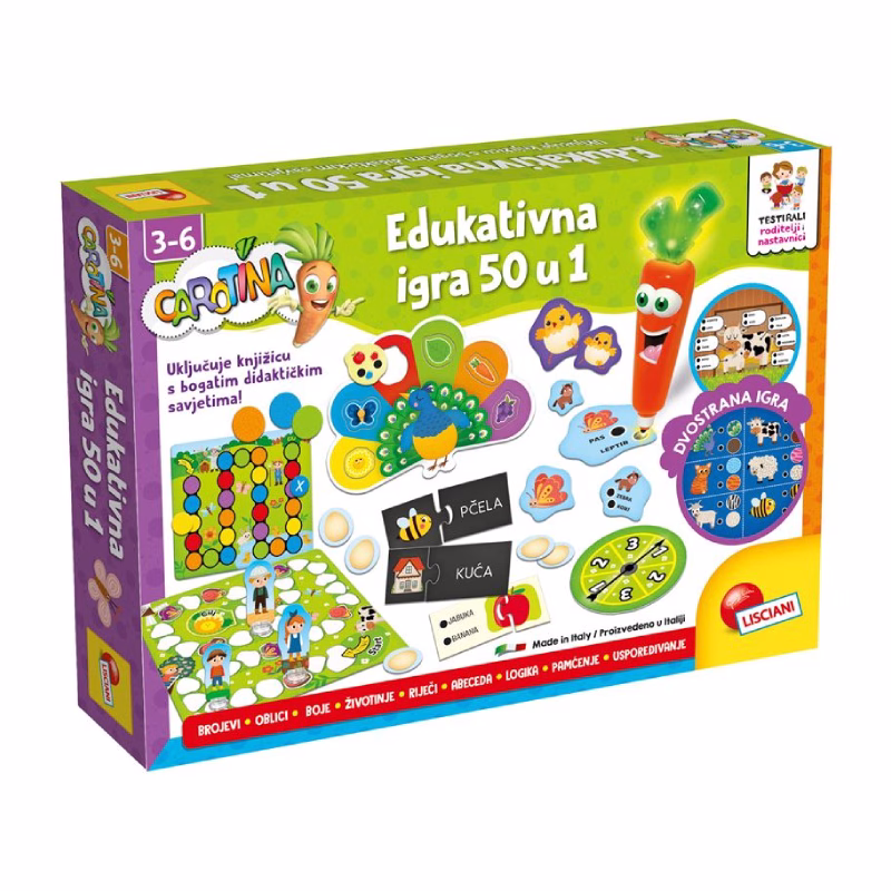 ODEON Carotina edukativna igra 50 u 1