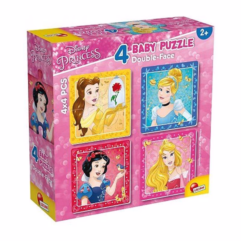 ODEON Baby puzzle dvostrane za djevojčice 4u1