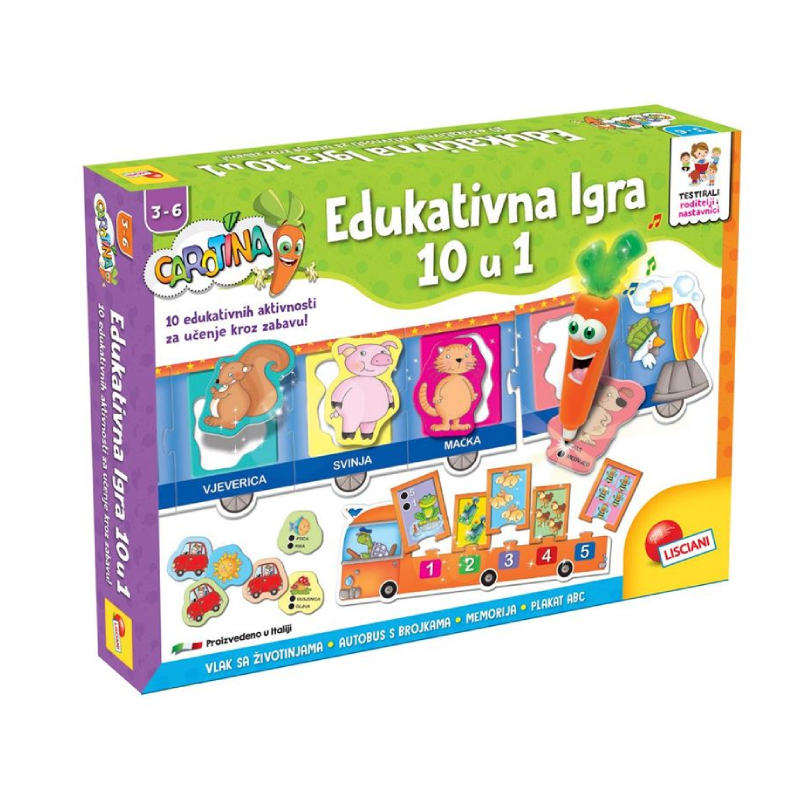 ODEON Carotina edukativna igra 10u1 HR