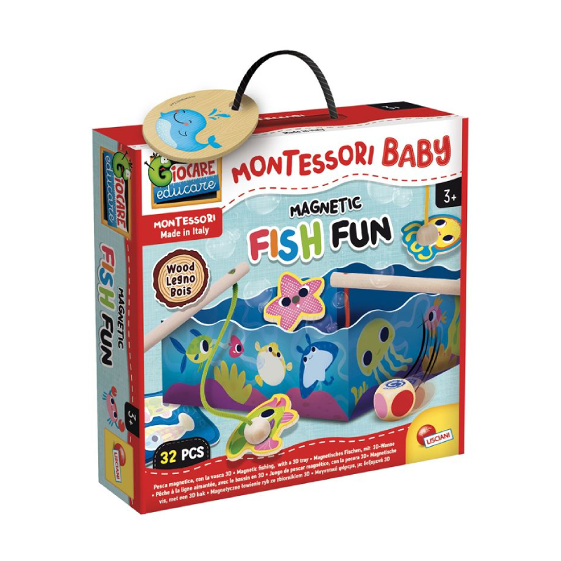 ODEON Montessori drvena fish fun