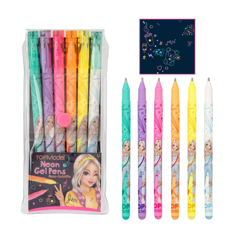 ODEON Top model neon gel olovke u 6 boja